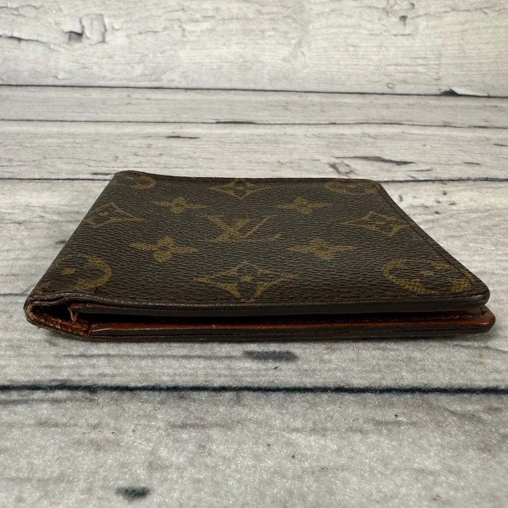 Louis Vuitton Men’s fold Wallet Brown Monogram Canvas Leather - Picture 3 of 14